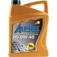 Моторное масло Alpine RS 0W-40 5л