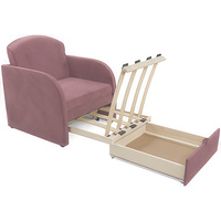 Кресло-кровать Мебель-АРС Малютка (велюр, пудра НВ-178 18)