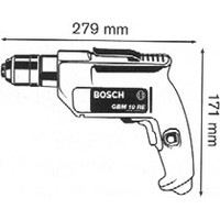 Безударная дрель Bosch GBM 10 RE [0601473600]