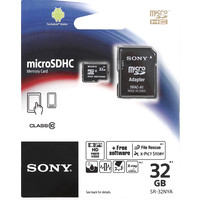 Карта памяти Sony microSDHC (Class 10) 32GB + адаптер (SR32NYAT)