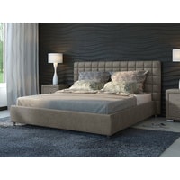 Кровать Ormatek Corso-3 140x200 (велюр, лофли серый)