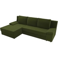 Угловой диван Лига диванов Челси 105338 (левый, зеленый)