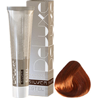 Крем-краска для волос Estel Professional De Luxe Silver 6/74 темно-русый коричнево-медный
