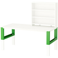 Стол Ikea Поль (белый/зеленый) 192.784.13