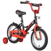 Детский велосипед Novatrack Strike 14 2020 143STRIKE.BKR20 (черный/красный)