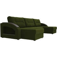 П-образный диван Лига диванов Канзас 101196 (зеленый)