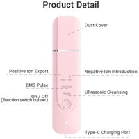 Прибор для ультразвукового пилинга InFace MS7100 (розовый)