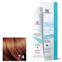 Крем-краска для волос TNL Professional Million Gloss 7.4 100 мл