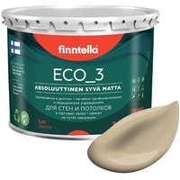Краска Finntella Eco 3 Wash and Clean Karamelli F-08-1-3-LG175 2.7 л (песочный)