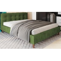 Кровать Craftmebel Texas 200x160 (вельвет, зеленый)