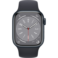 Умные часы Apple Watch Series 8 41 мм (алюминиевый корпус, полуночный/полуночный, спортивные силиконовые ремешки S/M + M/L)