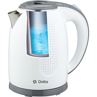 Электрический чайник Delta DL-1019 (белый/серый)