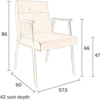 Интерьерное кресло Dutchbone Fez (коричневый) в Могилеве
