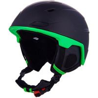 Горнолыжный шлем Blizzard Double 163345 (р. 56-59, matt black/neon green/big logo)