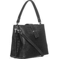 Женская сумка Souffle 101 1015001 (черный кайман эластичный)