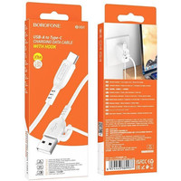 Кабель Borofone BX91 USB Type-A - USB Type-C (1 м, белый)