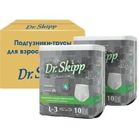 Трусы-подгузники для взрослых Dr.Skipp Active Line L 3 (2x10 шт)