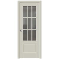 Межкомнатная дверь ProfilDoors 104U L 90x200 (магнолия сатинат, стекло графит)