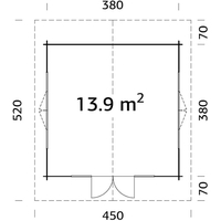 Беседка Максидом Ирэн (3.8x3.8 м)