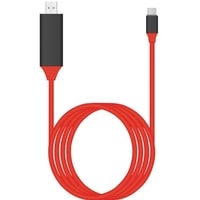 Кабель USBTOP USB Type-C – HDMI UltraHD 4K 2 м (красный)