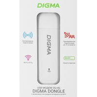 4G модем Digma WiFi DW1960 3G/4G (белый)