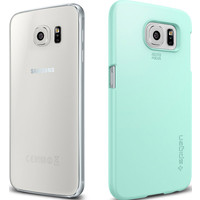 Чехол для телефона Spigen Thin Fit для Samsung Galaxy S6 (Mint) [SGP11310]