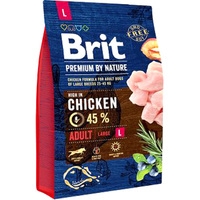 Сухой корм для собак Brit Premium by Nature Adult L 15 кг