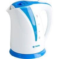 Электрический чайник Delta DL-1327 (белый/голубой)