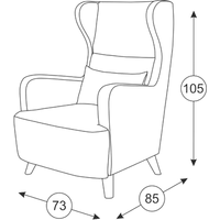 Интерьерное кресло Нижегородмебель Меланж ТК 234 (лаунж 5)