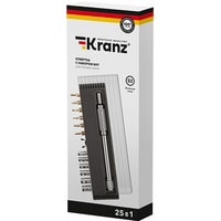 Набор отвертка с битами Kranz KR-12-4751 (25 предметов)