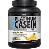 Казеин (мицеллярный) Vplab 100% Platinum Casein (банан, 908 г)