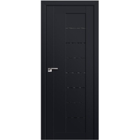 Межкомнатная дверь ProfilDoors 17U L 60x200 (черный матовый/мателюкс дождь черный)