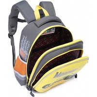 Школьный рюкзак Grizzly RA-978-2/1 (серый/желтый)