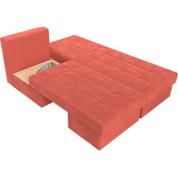 Модульный диван Лига диванов Сплит 119962 (микровельвет коралловый)