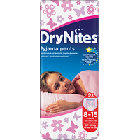Трусики-подгузники Huggies DryNites 8-15 лет для девочек (9 шт)