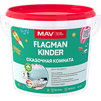 Краска MAV Flagman Kinder 1 л (белый полуматовый)