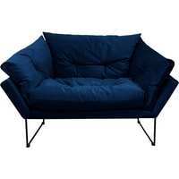 Интерьерное кресло Brioli Анико (велюр, B69 синий)