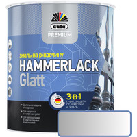 Эмаль Dufa Hammerlack на ржавчину гладкая RAL9006 (2 л, серебристый)