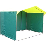 Тент-шатер Митек Домик 3x1.9 (зеленый/желтый)