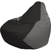 Кресло-мешок Flagman Груша Мини Г0.1-403 (чёрный/серый)
