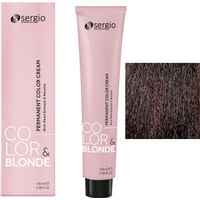 Крем-краска для волос Sergio Professional Color&Blonde 5.34 светло-коричневый золотисто-медный