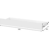 Кровать NN мебель Токио выкатная система 80x190 00-00106111 (белый текстурный)