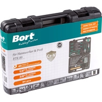 Универсальный набор инструментов Bort BTK-89 (84 предмета)