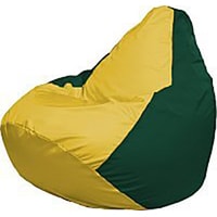Кресло-мешок Flagman Груша Медиум Г1.1-251 (жёлтый/тёмно-зелёный)