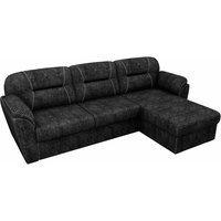 Угловой диван Лига диванов Бостон 100526 (черный)