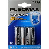 Батарейка Pleomax R03 PSR03 4 шт