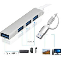 USB-хаб  USBTOP USB Type-C/USB Type-A - 4xUSB Type-A 556654