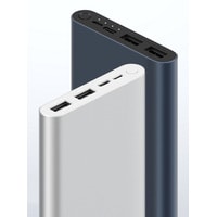 Внешний аккумулятор Xiaomi Mi Power Bank 3 PLM13ZM 10000mAh (серебристый)