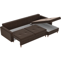 Угловой диван Mebelico Белфаст 59070 (вельвет, коричневый)