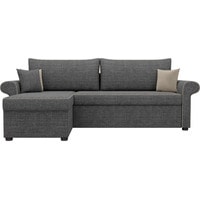 Угловой диван Лига диванов Милфорд 29056 (левый, рогожка, серый)